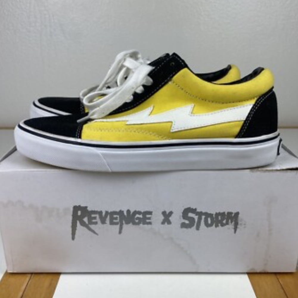 Revenge x Storm - Yellow and Black Canvas Sneakers
